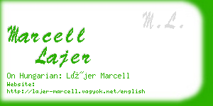 marcell lajer business card